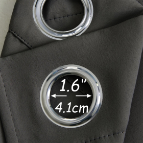 Curtain Ring Type Ivoris Semi-Blackout Solid Colors - Navy Blue - Image 4