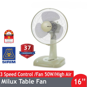 Table Fan 3 Speeds (40cm/ 16″) Milux (MTF-1601)