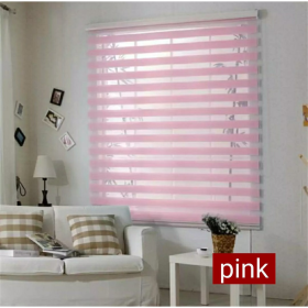 Modern Zebra Blinds Outdoor Roller Blind - Pink