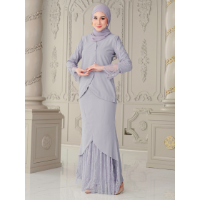 Clara Lace Baju Kurung - Lily Lilac - Image 1