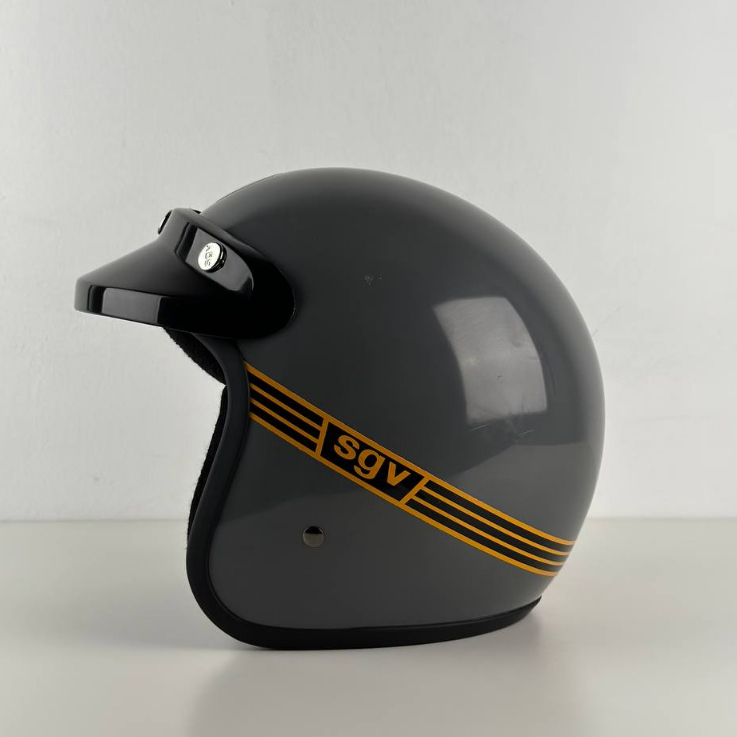 New Helmet 2023 Open Face SGV88 - Grey - Image 1