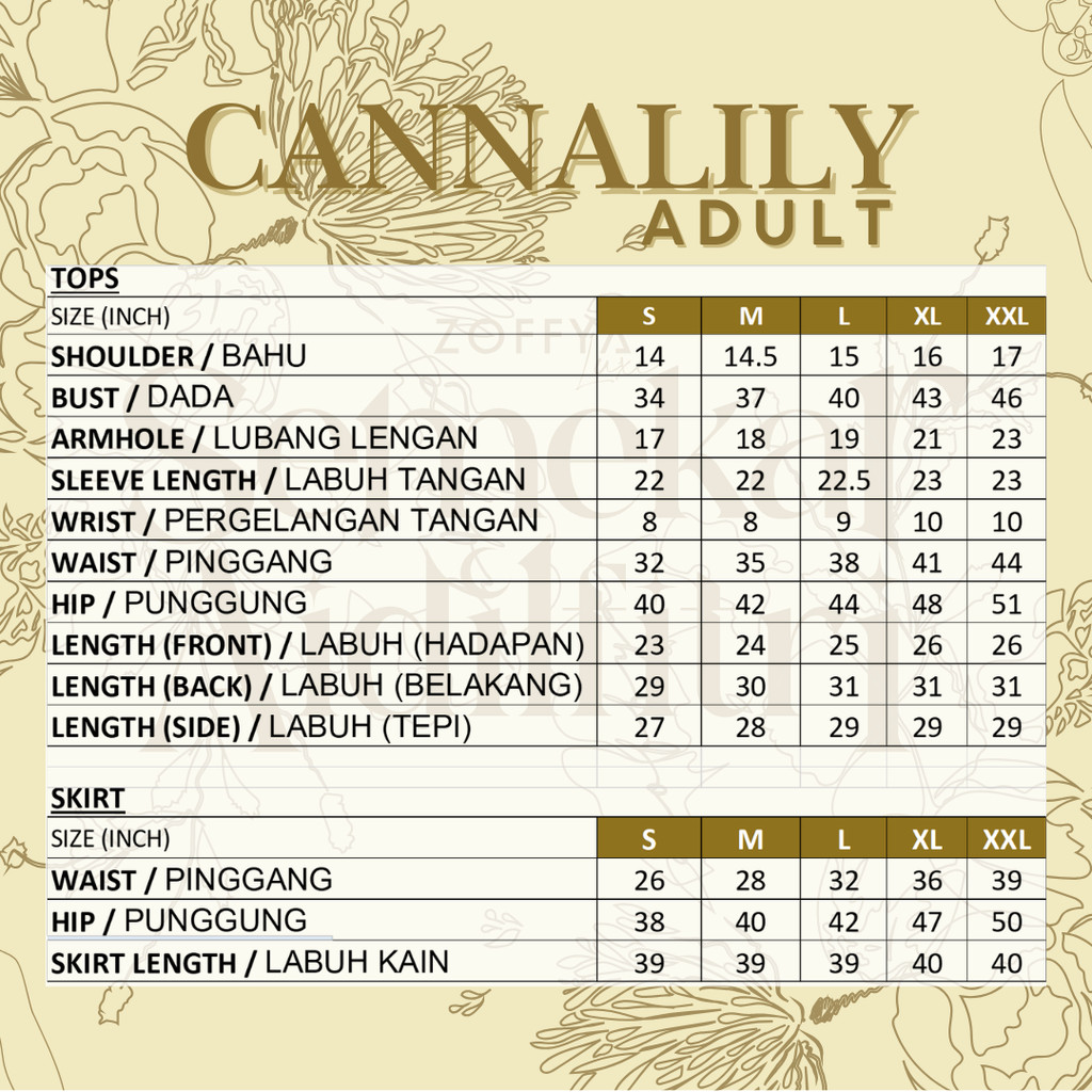 Cannalily Curvy Printed Lacey Baju Kurung - Greyish Blue - Image 10