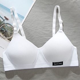 Beauty Back Bra Push Up Women Thin Section Small Chest Gathering Simple No Steel Ring - White