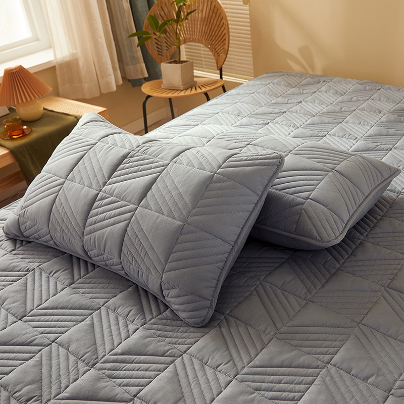 Protector Premium Micro Fibre Pillowcase Design C - Grey - Image 1