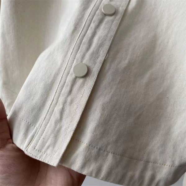 Thick Shirt Women Shirt Simple Casual Blouse Korean Style Slimming - Orange