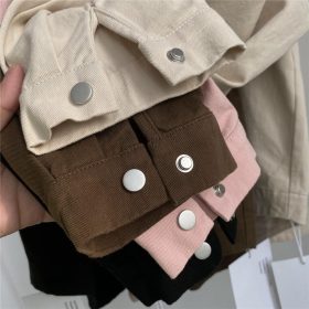 Korean Style Blouse Women Shirt Simple Casual Blouse Slimming All-Matching Blouse Women's Long Sleeve - Pink - Image 5