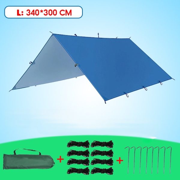 Camping Tent 3/4 Person Outdoor Tent Fast Pop Up Automatic Tent camping equipment - Flysheet Blue