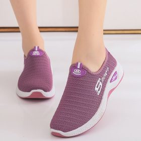 Sport Slip On Sneaker Women’s Sport Shoes Walking Running Lady - Purple - Image 2