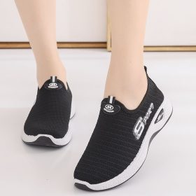 Sport Slip On Sneaker Women’s Sport Shoes Walking Running Lady - Black - Image 2