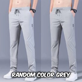 Men Long Pants Sport Pants Trousers - Light Grey (Silky) - Image 1