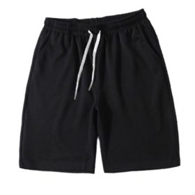 Men Long Pants Sport Pants Trousers - Black (Short Pant) - Image 1