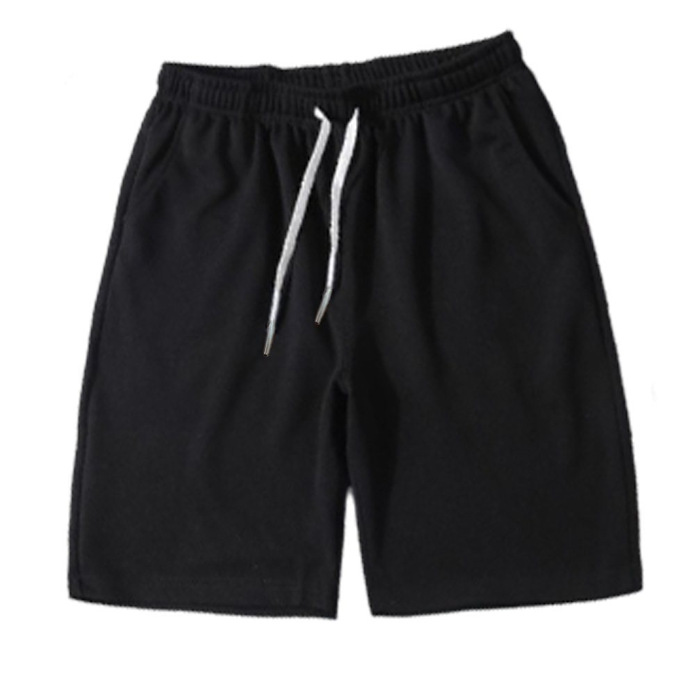 Men Long Pants Sport Pants Trousers - Black (Short Pant) - Image 1