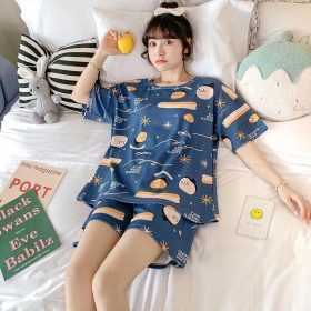 Women's Cute Short Sleeve Sleepwear Pajamas Set - 10 - Image 1