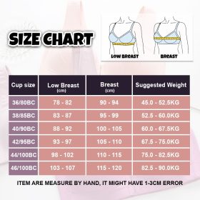 Women's Push Up Bra Large Size Button Front Design Cotton Wireless - Red - Image 9