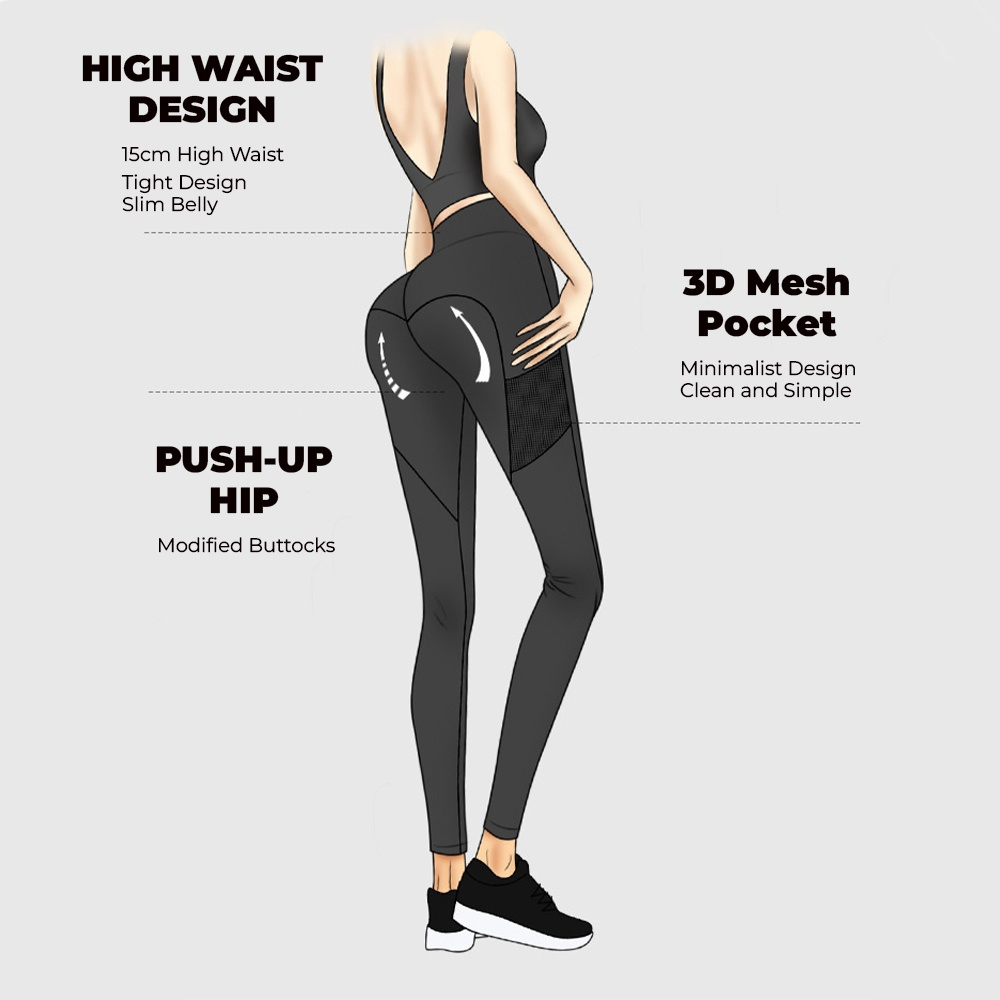 Women Yoga Pants Legging Women Sports Fitness Peach Tight Waist Hip Abdomen Stretchable Running Pants - Purple - Image 7