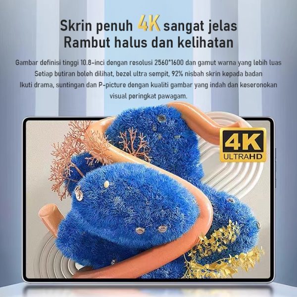 Tablet Galaxy Tab M9pro Slim Eye Protection Screen Tablet PC 10.8 Inch 16GB+1024GB Smart Android Tablet Mugla Support SIM Card Learning - Deep Purple