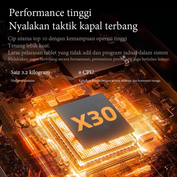 Tablet Galaxy Tab M9pro Slim Eye Protection Screen Tablet PC 10.8 Inch 16GB+1024GB Smart Android Tablet Mugla Support SIM Card Learning - Deep Purple