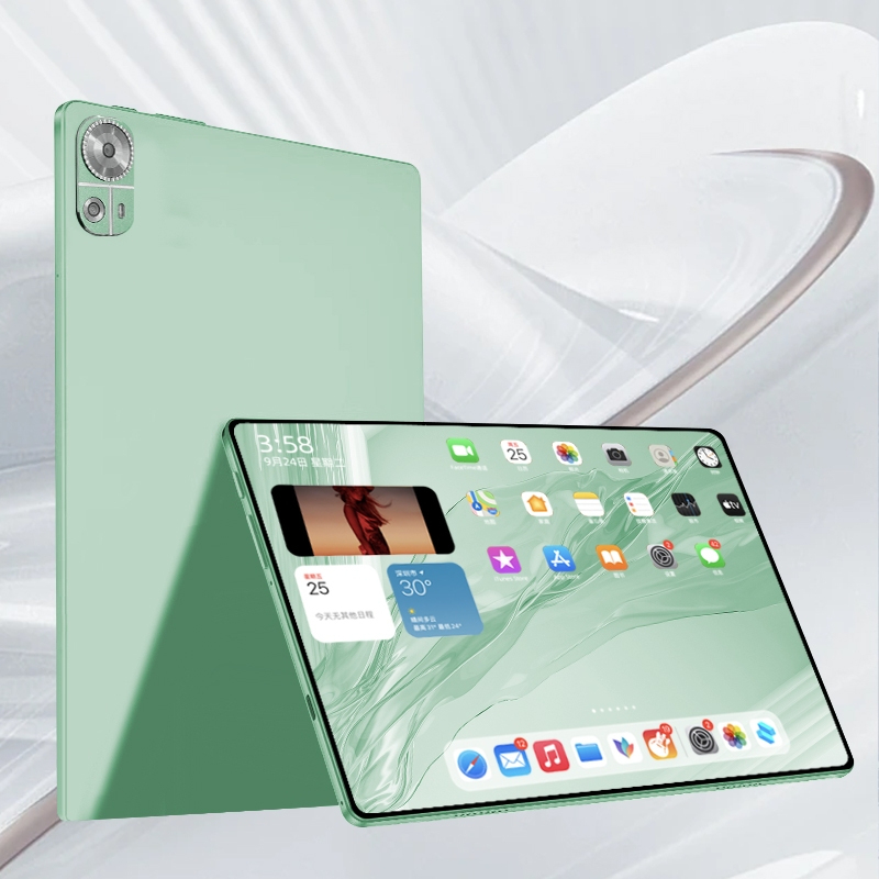 Tablet Galaxy Tab M9pro Slim Eye Protection Screen Tablet PC 10.8 Inch 16GB+1024GB Smart Android Tablet Mugla Support SIM Card Learning - Green - Image 1