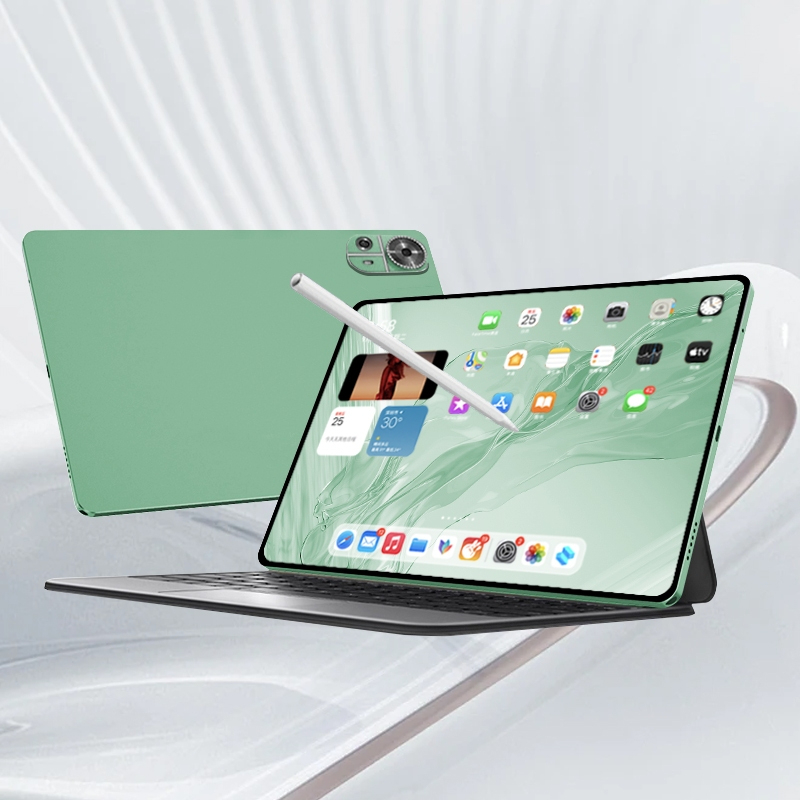 Tablet Galaxy Tab M9pro Slim Eye Protection Screen Tablet PC 10.8 Inch 16GB+1024GB Smart Android Tablet Mugla Support SIM Card Learning - Green+ Keyboard - Image 1