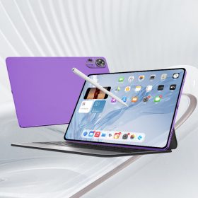 Tablet Galaxy Tab M9pro Slim Eye Protection Screen Tablet PC 10.8 Inch 16GB+1024GB Smart Android Tablet Mugla Support SIM Card Learning - Purple + Keyboard