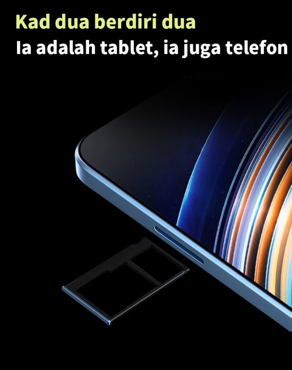 Tablet Galaxy Tab M9pro Slim Eye Protection Screen Tablet PC 10.8 Inch 16GB+1024GB Smart Android Tablet Mugla Support SIM Card Learning - Deep Purple