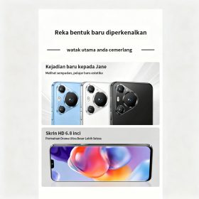 P90 6.8 Inch 5G Android Gaming Phone Support Inserted Dual SIM 12GB 512GB Battery 6800mAh - Blue - Image 3