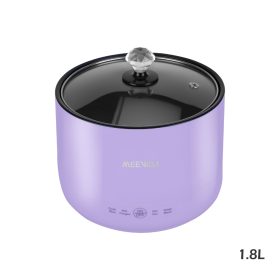 MEEVIDA 1.8L Smart Rice Cooker Non Stick Electric Cooker Pan Touch Screen With Ceramic Inner Pot - Purple - Image 1