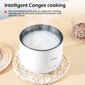 MEEVIDA 1.8L Smart Rice Cooker Non Stick Electric Cooker Pan Touch Screen With Ceramic Inner Pot - White - Image 3