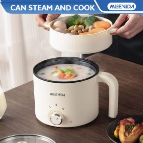MEEVIDA 1.8L Electric Cooker Pot With Steamer Non Stick Pan Touch Multifunctional Smart Rice Cooker - Black - Image 8