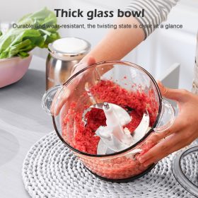 MEEVIDA 3L Electric Meat Grinder Garlic Peeling Machine Chopper Blender 304 Stainless Steel Blade - Image 4