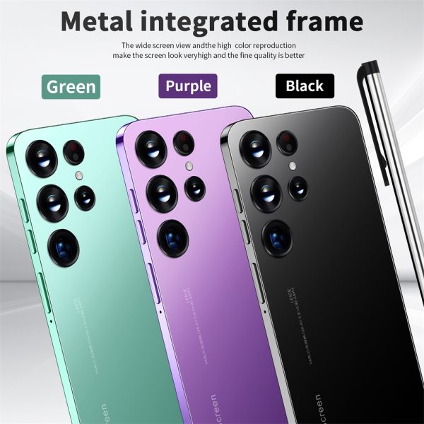 6.8 inch s23 smartphone 16gb+1TB with dual sim card phone - Black