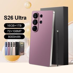 Brand New Global Version Smartphone S26 Ultra 7.3 inch Big Screen 5G Full Netcom Handphone Android15.0 - Rose Gold - Image 2