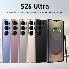 Brand New Global Version Smartphone S26 Ultra 7.3 inch Big Screen 5G Full Netcom Handphone Android15.0 - Rose Gold - Image 3
