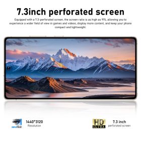 Brand New Global Version Smartphone S26 Ultra 7.3 inch Big Screen 5G Full Netcom Handphone Android15.0 - Rose Gold - Image 7