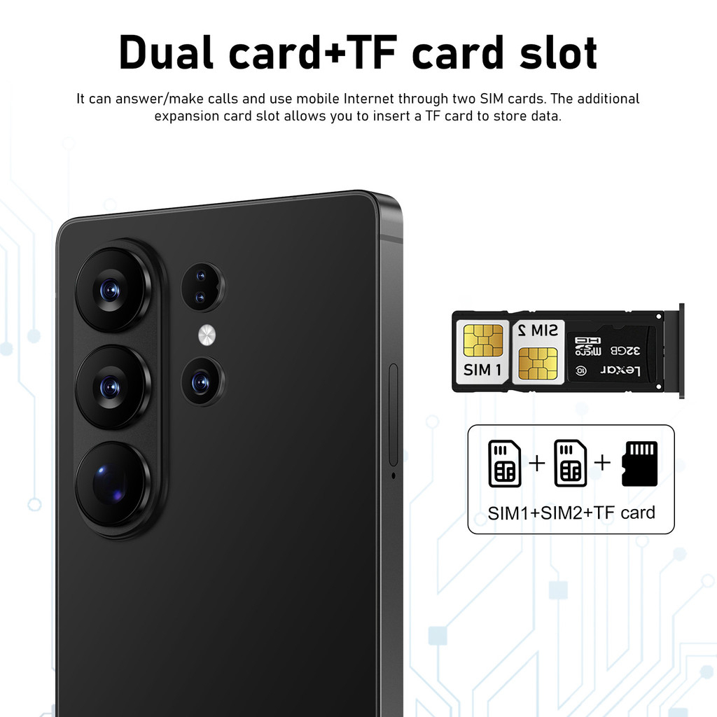 Brand New Global Version Smartphone S26 Ultra 7.3 inch Big Screen 5G Full Netcom Handphone Android15.0 - Rose Gold - Image 8