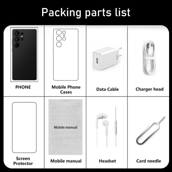 Brand New Global Version Smartphone S26 Ultra 7.3 inch Big Screen 5G Full Netcom Handphone Android15.0 - Rose Gold