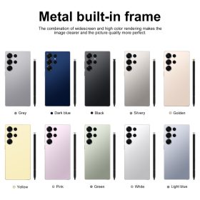 5G Full Netcom Smartphone S25 Ultra (With Built-in Pen) 7.3 Inch Big Screen Large Memory 16GB+1TB Brand New Android Handphone - Pink - Image 3