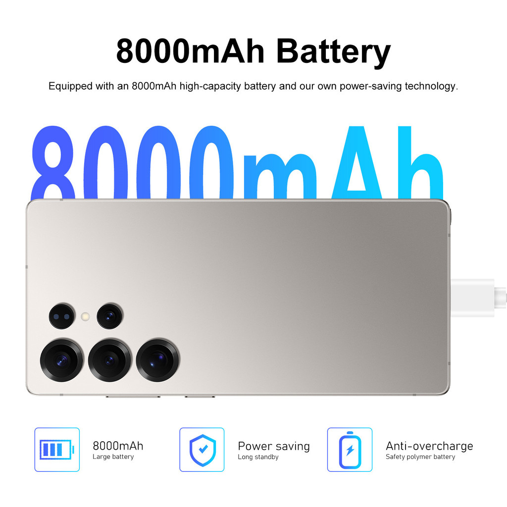 5G Full Netcom Smartphone S25 Ultra (With Built-in Pen) 7.3 Inch Big Screen Large Memory 16GB+1TB Brand New Android Handphone - Pink - Image 5