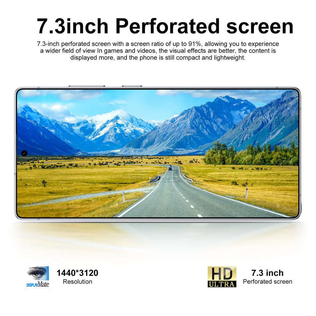 5G Full Netcom Smartphone S25 Ultra (With Built-in Pen) 7.3 Inch Big Screen Large Memory 16GB+1TB Brand New Android Handphone - Pink - Image 6