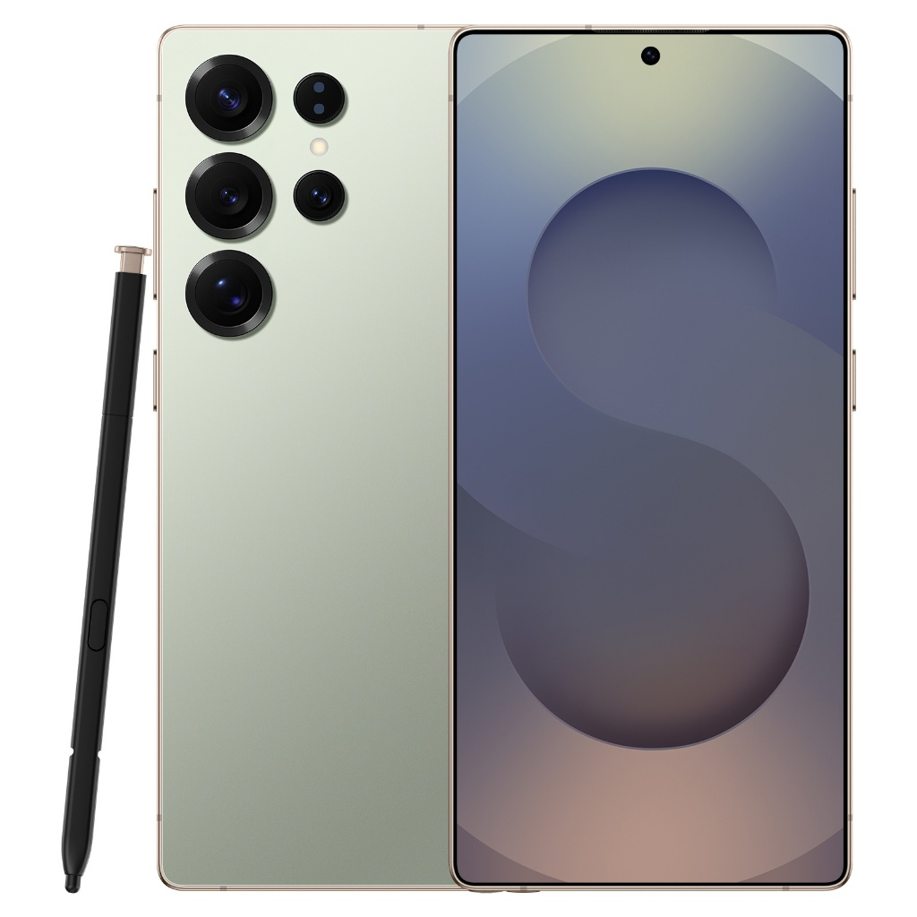 5G Full Netcom Smartphone S25 Ultra (With Built-in Pen) 7.3 Inch Big Screen Large Memory 16GB+1TB Brand New Android Handphone - Green - Image 1