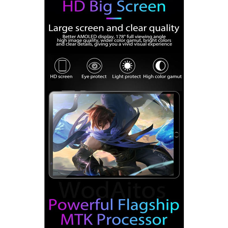 Tablet pad 4K large screen 10inch Android 10.0 12GB RAM 512GB ROM dualsim 2.4G/5G WIFI - Green - Image 5