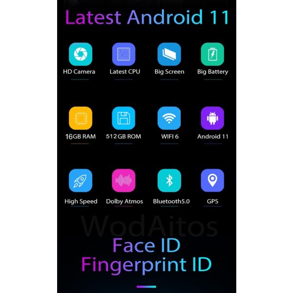 Tablet pad 4K large screen 10inch Android 10.0 12GB RAM 512GB ROM dualsim 2.4G/5G WIFI - Green