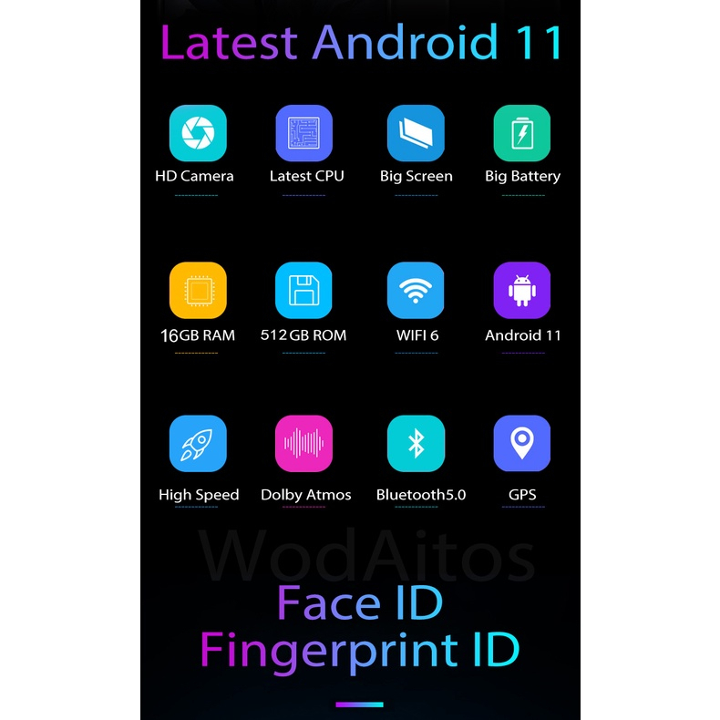 Tablet pad 4K large screen 10inch Android 10.0 12GB RAM 512GB ROM dualsim 2.4G/5G WIFI - Green - Image 8