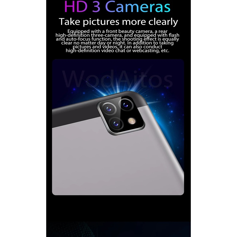 Tablet pad 4K large screen 10inch Android 10.0 12GB RAM 512GB ROM dualsim 2.4G/5G WIFI - Green - Image 6