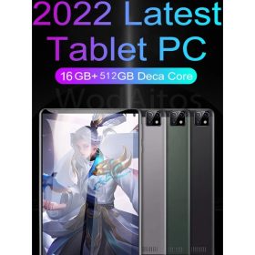 Tablet pad 4K large screen 10inch Android 10.0 12GB RAM 512GB ROM dualsim 2.4G/5G WIFI - Green - Image 2
