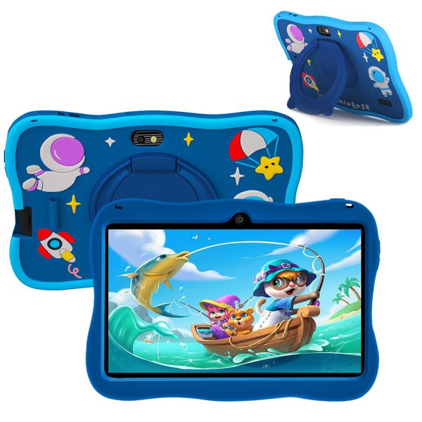 Learning Tablet for Kids 7 Inch Kids Tablet Android12 HD Dual Cameras Toddler Educational Toy Gift for Children 5G WiFi - Blue