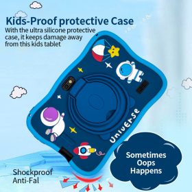 Learning Tablet for Kids 7 Inch Kids Tablet Android12 HD Dual Cameras Toddler Educational Toy Gift for Children 5G WiFi - Blue - Image 3