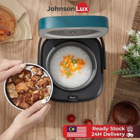 Giselle Multifunctional Mini Rice Cooker 1.2L Pot and Steamer with Non-stick Pot and Steamer - Red - Image 8