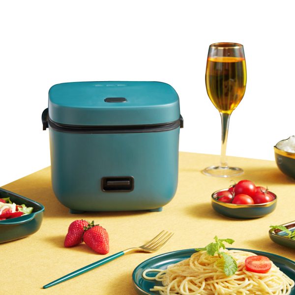 Giselle Multifunctional Mini Rice Cooker 1.2L Pot and Steamer with Non-stick Pot and Steamer - Red