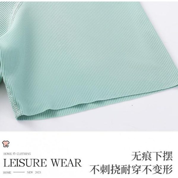 Women Summer Loose Ice Silk Couple Plus Size Pajamas Short-Sleeved Loungewear Pajamas - Blue